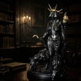 thumbnail image 4 of Hekate Greek Goddess Resin Sculpture, Underworld Light-Bringer with Hounds, 4 of 7