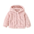thumbnail image 3 of Hotiary 6M-3T Toddler Baby Girls Winter Warm Fleece Coat Zipper Jacket Top Stand Collar Outwear For Holiday, Everyday, Birthday, Outdoor, 3 of 9