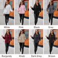 thumbnail image 3 of Sweat à Capuche en Molleton pour Femmes à Manches Longues Pulls Sweat-Shirt Chauds Autum, 3 of 7