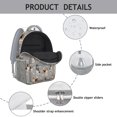 thumbnail image 4 of Beagle and Dog Footprints Backpack for School,Cute School Bag,Schoolbag with Adjustable Shoulder Straps & Padded Back,15.3"x11"x6.7", 4 of 5
