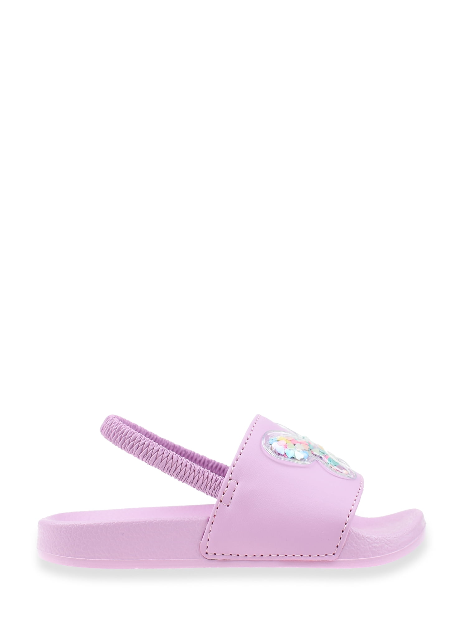 Wonder Nation Little and Big Girls Pool Slide Sandals
