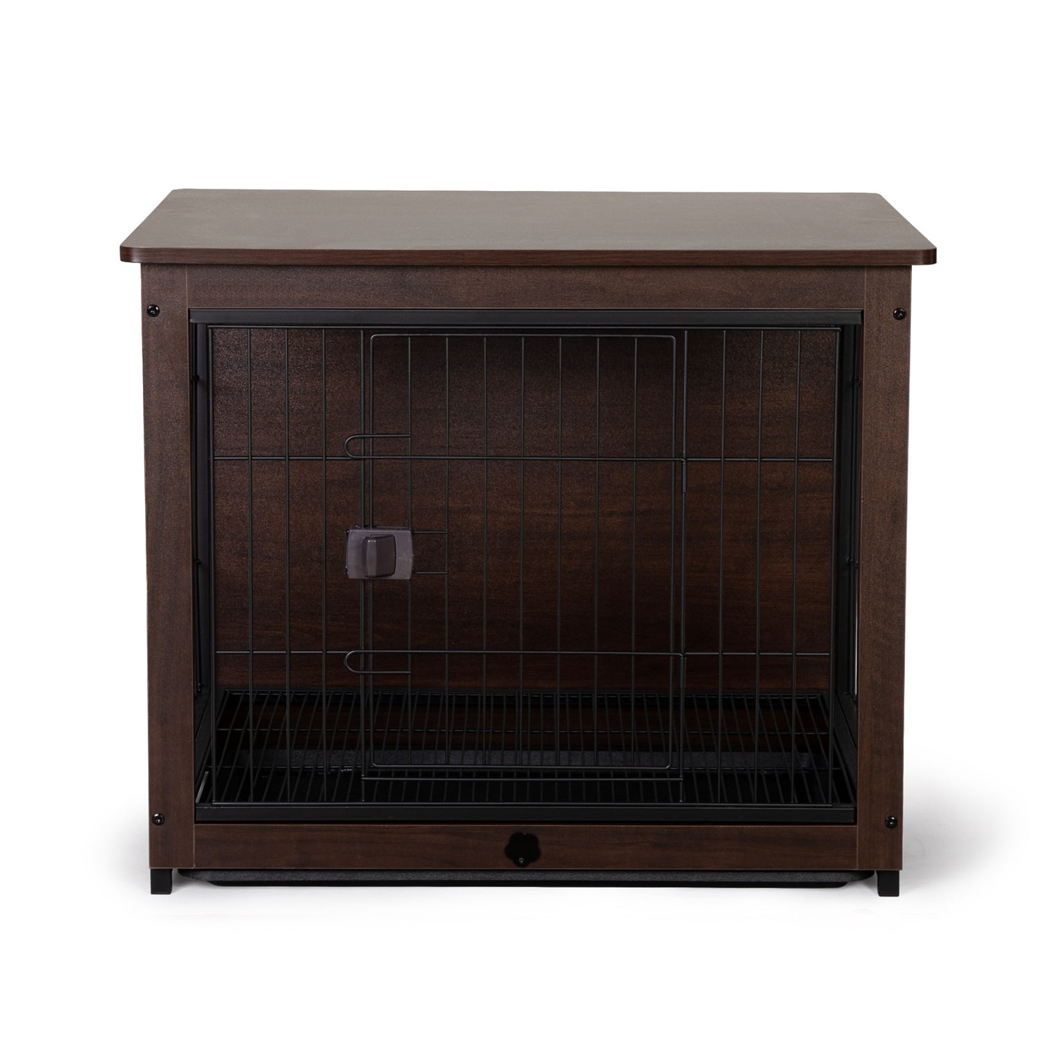 Pefilos 30" Dog Crates for Medium Dogs Furniture, Pet Cages for Small Animals Double-Doors, Indoor Wood Dog Kennel, Dog House, Brown M Pefilos 30" Dog Crates for Medium Dogs Furniture, Pet Cages for Small Animals Double-Doors, Indoor Wood Dog Kennel, Dog House, Brown M