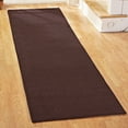 thumbnail image 2 of Collections Etc Extra-Wide and Extra-Long Skid-Resistant Floor Runner Rug for High-Traffic Flooring Areas, Including Entryways, Hallways, Foyers and Kitchens, Brown, 28"X120", 2 of 8