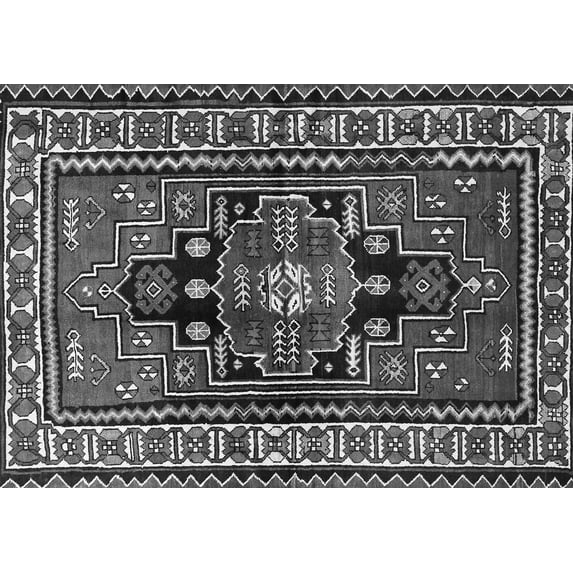 Ahgly Company Indoor Rectangle Persian Gray Traditional Area Rugs, 2' x 4'