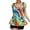 Multicolor_u, variant on JSGEK Womens Swimsuit Set Racerback Tankini Design Contrast Trim Detail Floral Print Bottom Modest Silhouette Breathable Fabric for Pool Parties Black L