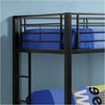 thumbnail image 4 of Pemberly Row Contemporary Metal Twin over Futon Bunk Bed in Black, 4 of 7