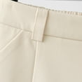 thumbnail image 3 of Solid Dress Shorts for Women Business Casual High Waisted Wide Leg Button Flat Front Pleated Office Ladies Work Short with Pockets, 3 of 7