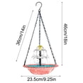 thumbnail image 2 of HCBY Hanging Solar Cascading Bird Bath Fountain, Outdoor Glass Bird Bath with Solar Pump, Hummingbird Water Fountain, Weather-Resistant Bird Bath, 2 of 6