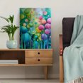 thumbnail image 5 of Abstract Watercolor Botanical Circles Canvas Print, Suitable for Living Room, Bedroom, Office, Entryway Decor, 5 of 8