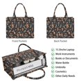 thumbnail image 2 of Large Capacity Tote Bag,Halloween Skeletons and Pumpkins Handbag Fashion Luxury Tote Bag,15.7"x13"x 5.1" Inches,Laptop Compatible, 2 of 6