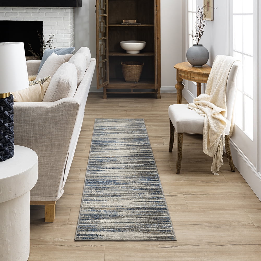 Mohawk Home Orpheus Indoor Woven Area Rug, Grey/Dark Blue, 2'11" x 5'