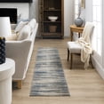 thumbnail image 3 of Mohawk Home Orpheus Indoor Woven Runner Rug, Grey/Dark Blue, 2 'x 2'11", 3 of 8