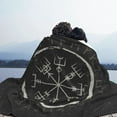 thumbnail image 6 of XMXT Flannel Throw Blanket for Couch, Dark Rune Pattern Bed Sofa Decor Blankets for Home Bedroom, 60 x 50 inches, 6 of 9