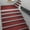 Red, variant on Stair Mats 7 Pack Non Slip Step Covers Absorbent Carpet Treads for Wooden Stairs Soft Brushed Polyester Striped Home Safety