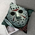 thumbnail image 7 of Halloween Horror Classic Movie Decorative Throw Pillow Covers Trick or Treat Sam Scream Grim Reaper Porch Outdoor Home Decor, Chainsaw Killer Scary Mask Couch Cushion Case, 7 of 7