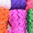 thumbnail image 5 of Cinta de poliéster ondulada en forma de S multicolor, ribete de encaje en zigzag Ric Rac para bodas, cumpleaños, fiestas, envolturas de regalo, decoración de ropa hecha a mano DIY, 5 of 5