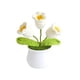 thumbnail image 5 of Flor de ganchillo, miniplantas artificiales en maceta, maceta de flores tejida a mano Estilo D, 5 of 9