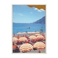 thumbnail image 2 of Kate and Laurel Sylvie Arienzo Beach Club Framed Canvas Wall Art by Rachel Bolgov, 23x33 White, Soft Beach Club Wall Decor Art Piece, 2 of 6