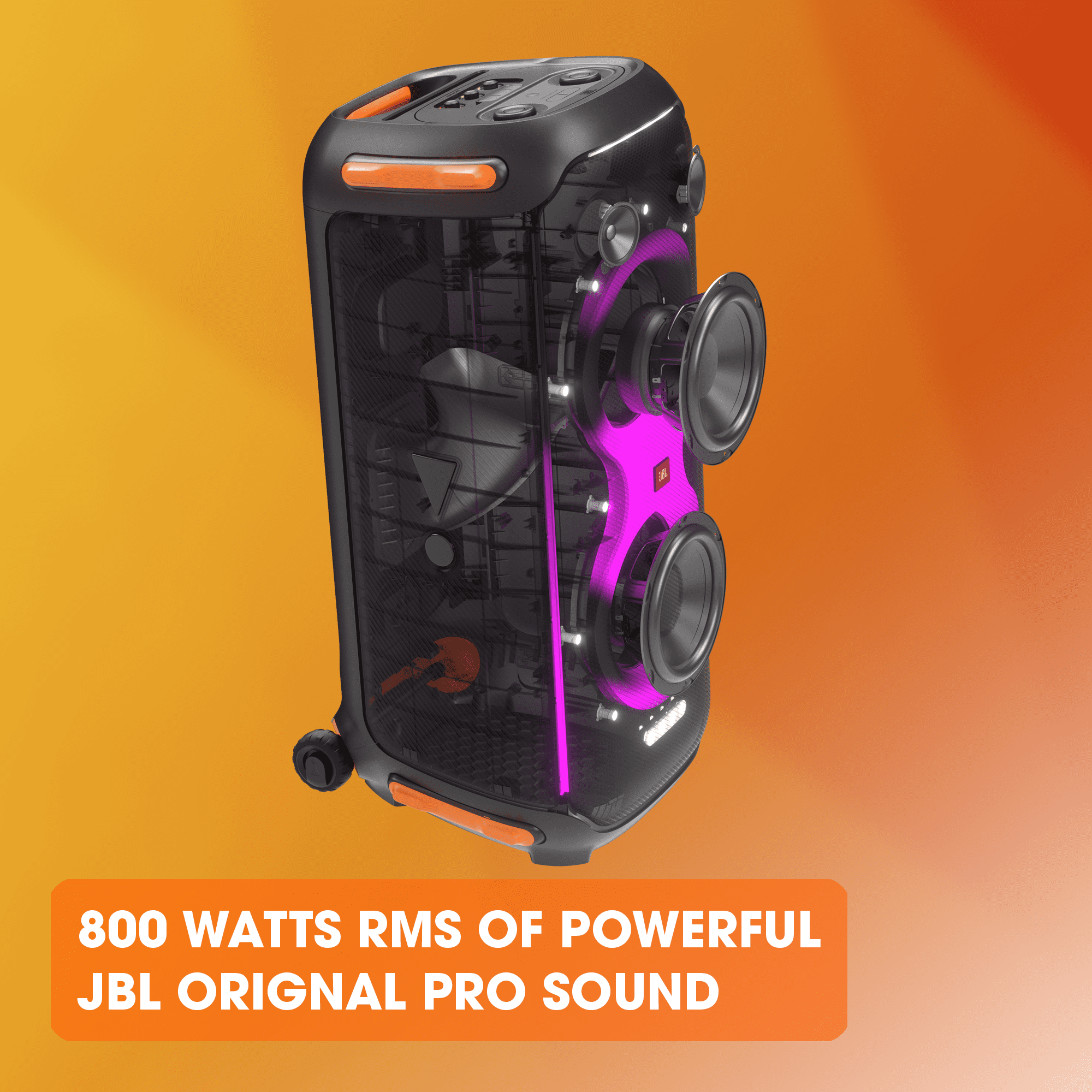JBL PartyBox 710 Wireless Bluetooth Party Speaker with Builtin Light and Splashproof Design  (图3)
