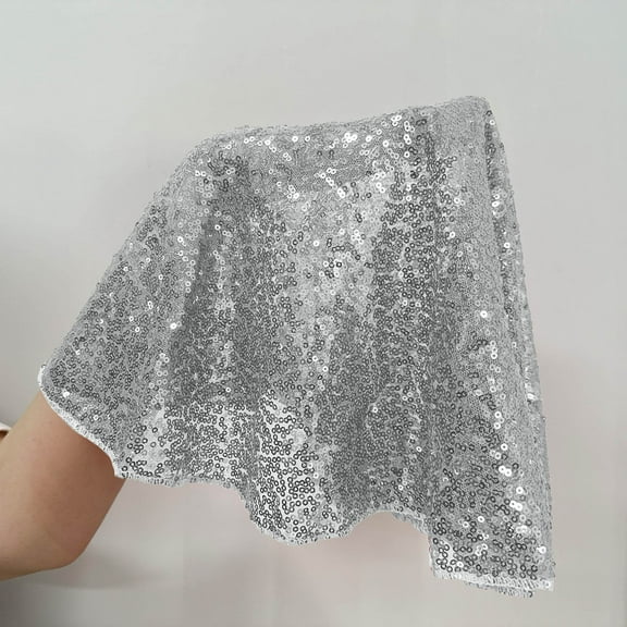 Qonioi Sequin Tablecloth, Glitter Party Table Cover for Wedding Christmas, Sparkle Tablecloth, Event Table Cover, Celebration Decor