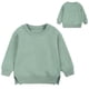 thumbnail image 4 of Gibobby Blusas Manga Larga Niñas Sudadera de forro polar para niños pequeños y niñas, abrigo superior de Color sólido para bebés y niñas, Tops para niñas （Verde， 4-5 Años), 4 of 5