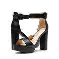 thumbnail image 3 of Sandalia de Plataforma con Tacón Alto DREAM PAIRS Orinthia Negra, 3 of 8