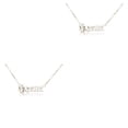 thumbnail image 2 of Qarigey Collar del zodiaco con tarjeta de visualización Colgante de cadena de joyería Sagitario oro Géminis Plata 2piezas Qarigey CBP222048, 2 of 6