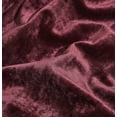 thumbnail image 6 of Chezmoi Collection Lux Burgundy Crushed Velvet Curtains 2 Panel Set, Room Darkening Luxury Distressed Velvet Rod Pocket Window Drapes for Living Room Bedroom 50" W x 72" L, 6 of 9