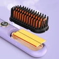 thumbnail image 5 of 2026 Hair Straightener Brush Cordless Hair Straightener Brush For Short Hair Mini Portable Travel Straightening Hair Comb Brush With 9 Temps Fast Heating For All Hair Types,Red, 5 of 7