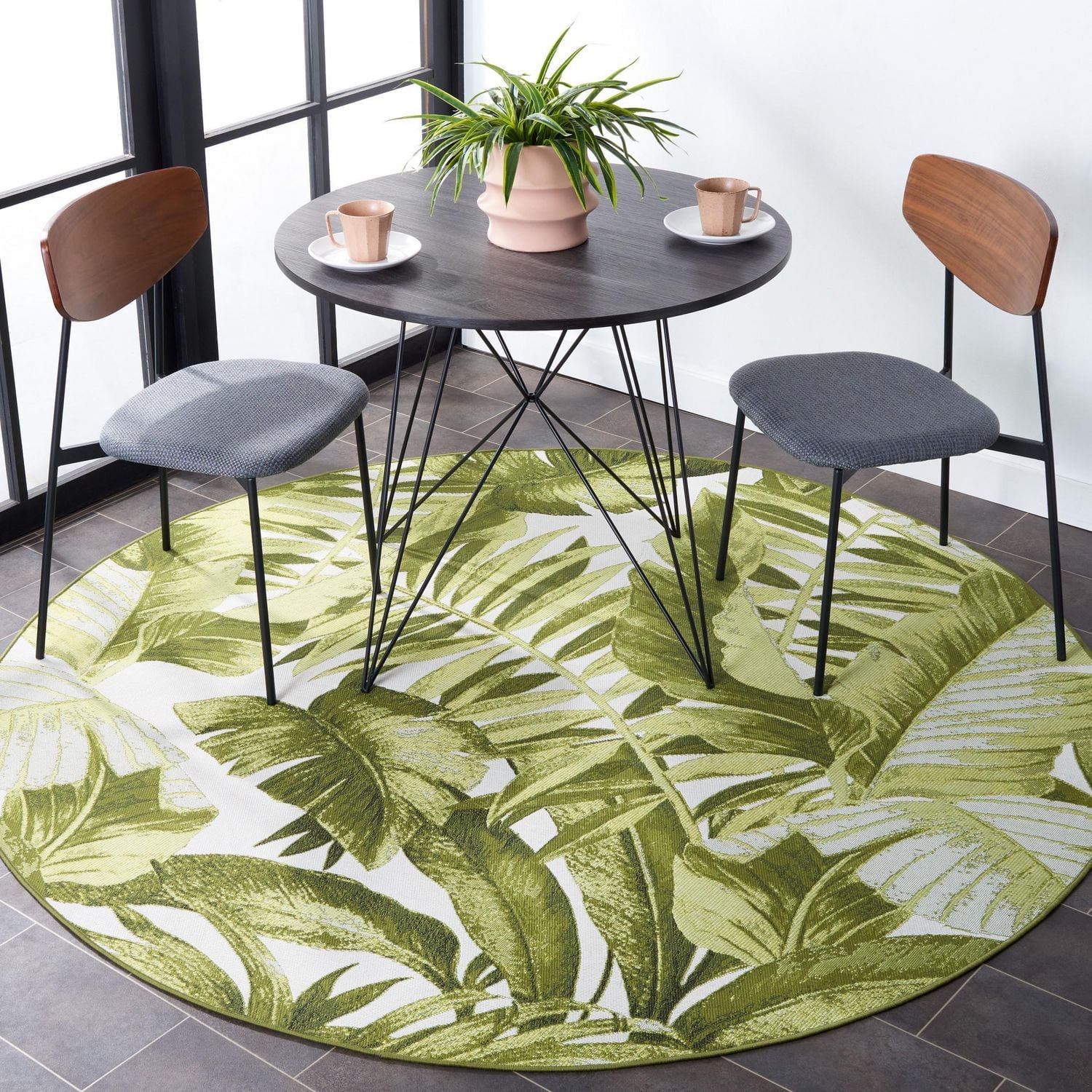 SAFAVIEH Barbados Igor Botanical Indoor/Outdoor Area Rug