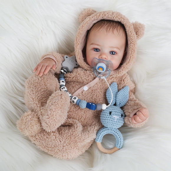 Muñeca realista KSBD Reborn de 18 pulgadas, totalmente de silicona