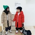 thumbnail image 6 of Xinhuaya 3-8T Boy Girl Lightweight Down Jacket Mid length Kids Hoods Snowsuit Coat Outwear, 6 of 7