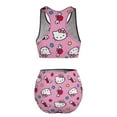 thumbnail image 3 of Hello Kitty Women's Swimwear Beach Sport Bikini Bathing Suit 2 Piece Swimsuits, 3 of 8