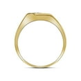 thumbnail image 2 of FB Jewels Yellow-tone Sterling Silver Mens Round Diamond Band Ring 1/10 Cttw Size 8, 2 of 2