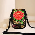 thumbnail image 4 of Bolso de hombro para mujer Zulema peonía rojo, 4 of 8