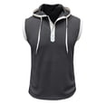 thumbnail image 1 of Men's Training Vest for Gym and Fitness Performance Vest with Hooded Design for Summer Running and Workout, 1 of 7