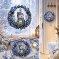thumbnail image 4 of DIY Christmas Wreath Kit with LED Lights, Light-Up Pearl Painting Kit, Diamond Art Wreath for Adults, Beaded Christmas Wreath Ornament for Door & Wall, 9.45" × 9.45", Akmoler, 4 of 5