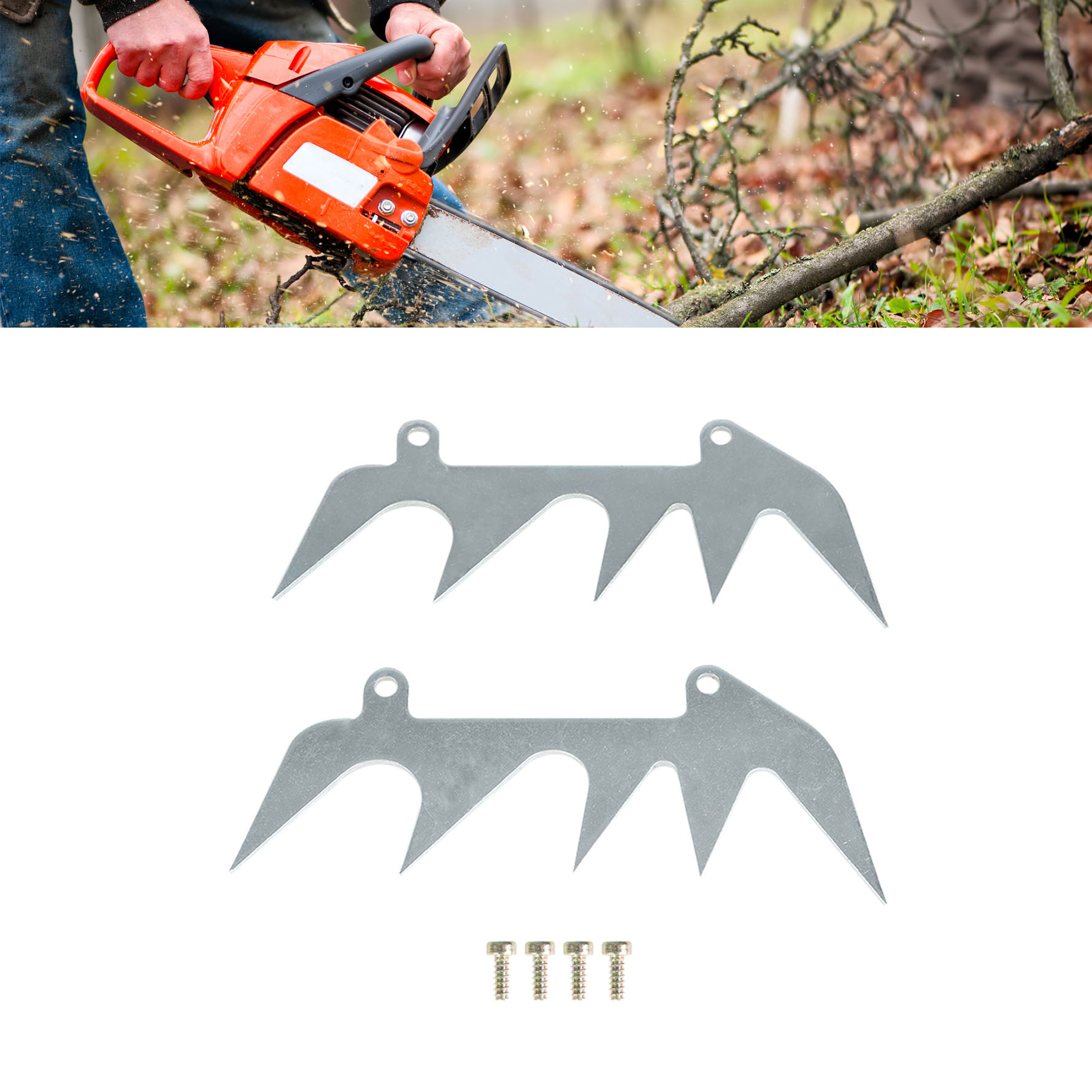 Felling Dog Bumper Spike & Chain Catcher Set For Stihl MS660 MS460 MS440 066 046 044