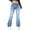 Light blue, variant on Bootcut Jeans for Women, Audhol 2025 New American Retro Ripped Jeans Woman Fashion Slim Fit Jeans Low Rise Jeans Light Blue S
