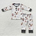 thumbnail image 1 of Ropa de dormir de Navidad para niños, camisetas de manga larga, conjunto de árbol de construcción, pantalones, pijamas, ropa de noche, 1 of 2