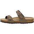 thumbnail image 2 of Women's Cushionaire Liam Cork footbed Sandal with +Comfort, Brown 7, 2 of 5