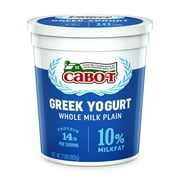 Cabot Creamery Cabot Whole Milk Plain Greek Yogurt 2 lb (Refridgerated  Tub)