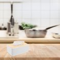 thumbnail image 5 of STRANDCHIC 1Pc Japanese Style Napkin Box White Plastic and Wood for Desktop and Car, 5 of 8
