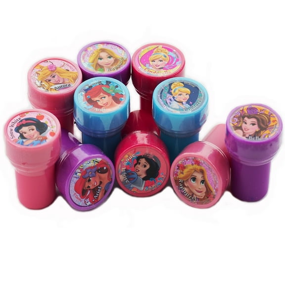 12 Princess Character Authentic Licensed Self Inking Stampers