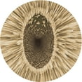 thumbnail image 1 of Ahgly Company Machine Washable Indoor Round Transitional Yellow Area Rugs, 8' Round, 1 of 7