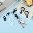 thumbnail image 4 of 30Pcs Plastic Lobster Clasps, 47mm Lanyard Claw Snap Clip Hooks Fasteners, White, 4 of 6