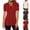 Style1-Wine shirts for women, variant on Maqroz Button Down Shirts for Women Polka Dot Lapel V Neck Short Sleeve Blouse Casual Summer Tunic Tops 2026 Black L