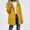 Yellow, variant on Women's Waterproof Jacket Long Sleeve Zipper with Pockets Mid Length Winter Warm Outdoor Raincoat Yellow Size M