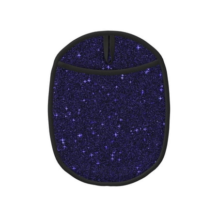 

Lukts Glittering Purple Starfield Print Silicone Pot Mat Mitten With Hanging Loop Heat Resistant Oven Mitts Non-Slip Bbq Baking Smoking Potholders