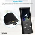 thumbnail image 4 of Portable 64GB MP3 Player with 1.8 Inch Screen, Long Playtime 40 Hours, 4 of 5